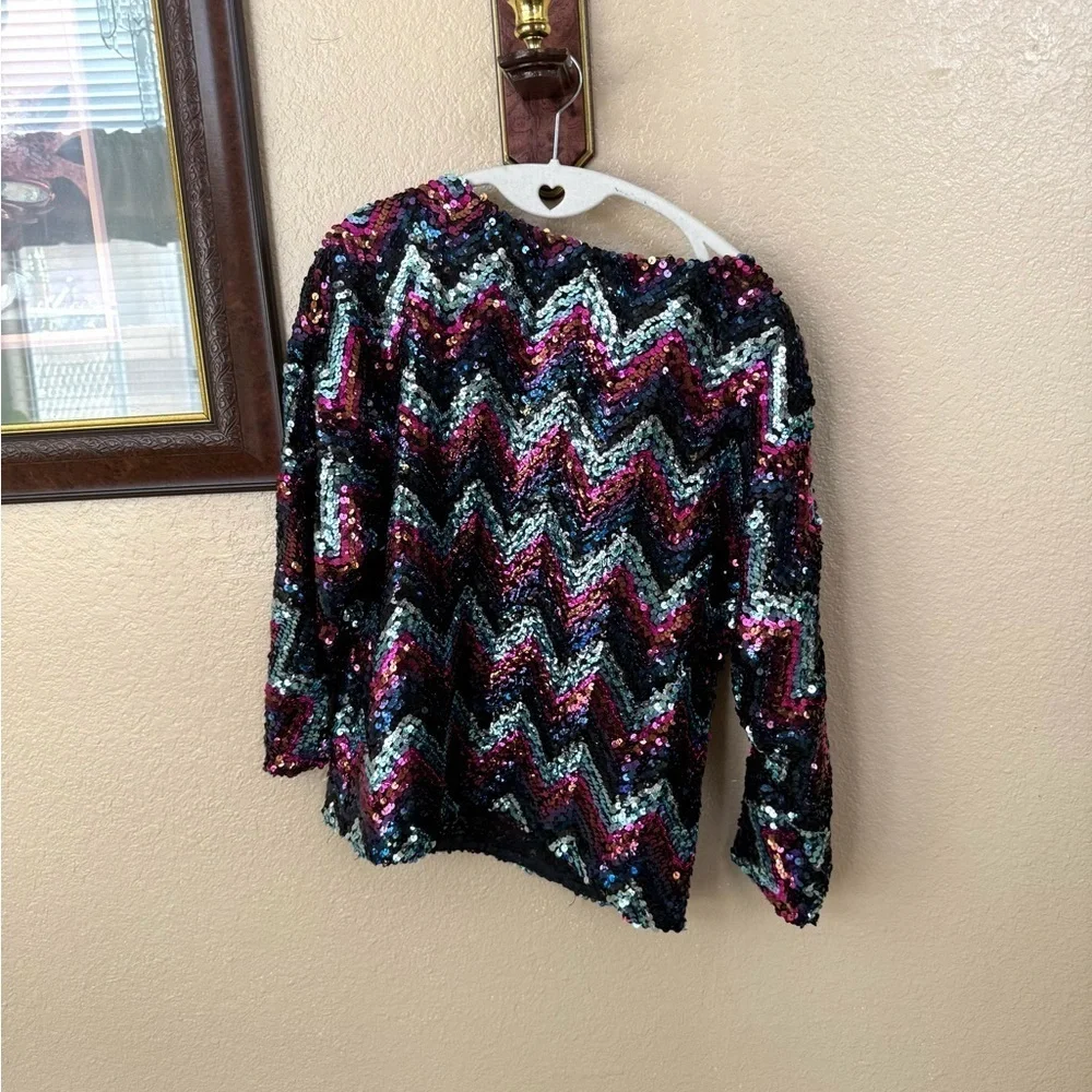 Robbie Sport Sequin Top Size Small - Picture 2 of 4